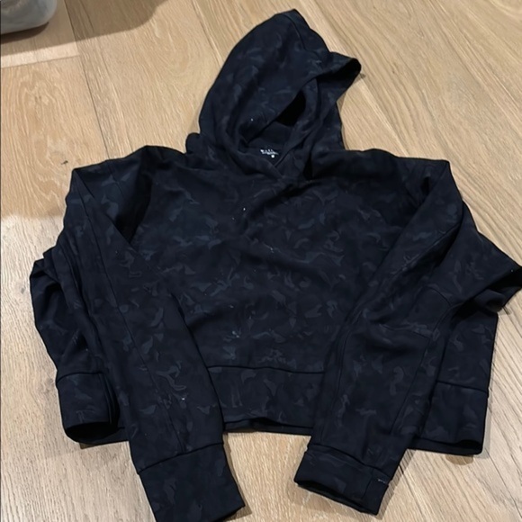 Athleta Tops - Athleta Black Camo Hoodie